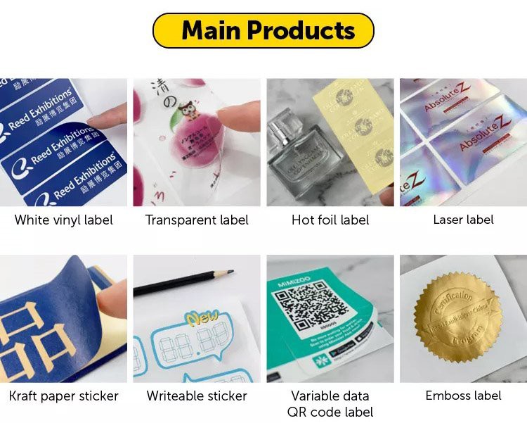 custom different type stickers