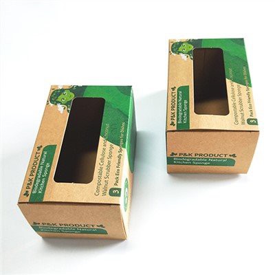 Biohajoava ruskea Kraft-korttilaatikko